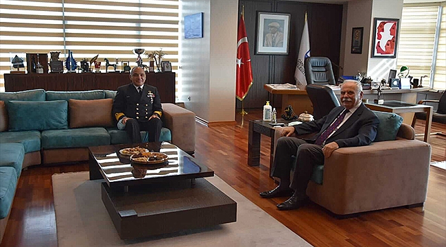 Boğaz ve Garnizon Komutanı Okyay'dan Başkan Gökhan'a Ziyaret