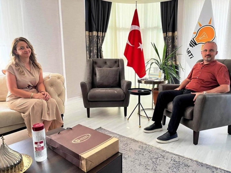 Bülent Turan, KADEM Çanakkale Başkanı Özlem Atıcı’yı misafir etti