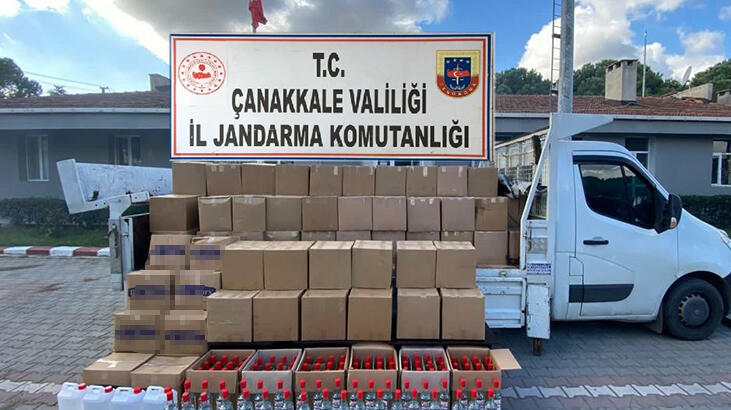 Çanakkale'de 2 Ton 620 Litre Etil Alkol Ele Geçirildi