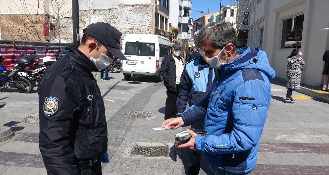 Çanakkale'de Kimlik ve Maske Kontrolü Yapıldı