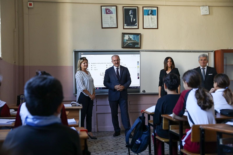 Vali Toraman, Cumhuriyet Ortaokulu'nu Ziyaret Etti