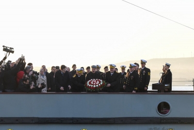 110. Yılında Nusret Mayın Gemisi’nde Anma Töreni Düzenlendi