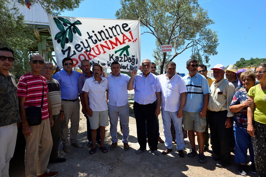 Başkan Gökhan'dan Zeytin Nöbetine Destek