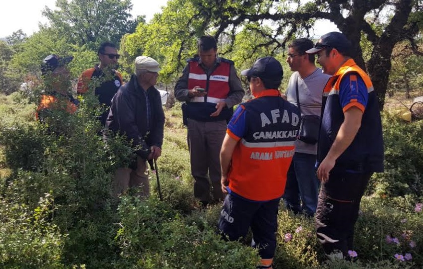 Kaybolan Vatandaş Çanakkale AFAD Ekiplerince Bulundu