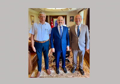 Bozcaada Belediye Başkanı Göztepe’den Turan’a ziyaret