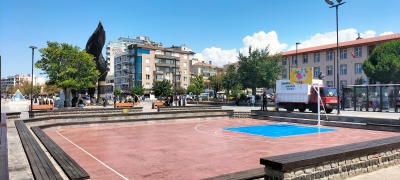 Çağlar Kaynak Basketbol Sahası Festivale Hazırlanıyor