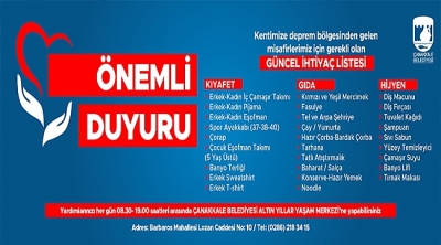  ÖNEMLİ DUYURU